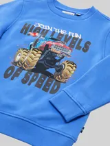 TOM TAILOR Jungen Sweatshirt mit Print, blau, Uni – Bild 4
