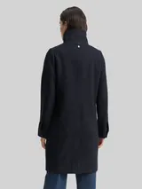 TOM TAILOR Damen Wollmantel mit Stehkragen, braun, Fischgrät – Bild 5