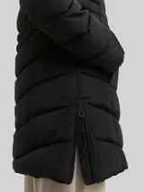 TOM TAILOR Damen Puffer-Mantel im 2-in-1-Look, schwarz, Uni – Bild 6