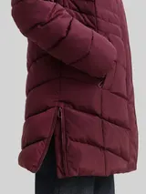 TOM TAILOR Damen Puffer-Mantel im 2-in-1-Look, rot, Uni – Bild 6