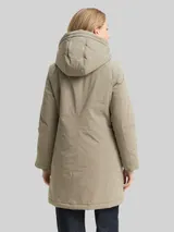 TOM TAILOR Damen Winter Parka mit Kapuze, grün, Uni – Bild 5