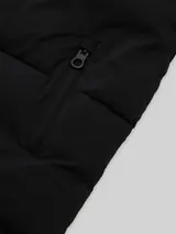 TOM TAILOR Mädchen Puffer-Mantel mit Kapuze, schwarz, Uni – Bild 4