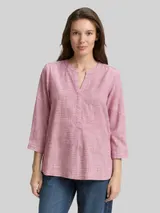 TOM TAILOR Damen Bluse aus Baumwolle, rot, Uni – Bild 4