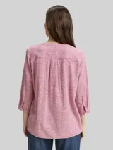 TOM TAILOR Damen Bluse aus Baumwolle, rot, Uni – Bild 5