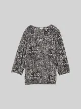 TOM TAILOR Damen Bluse aus Viskose, blau, Gemustert – Bild 3