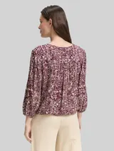TOM TAILOR Damen Bluse aus Viskose, rot, Gemustert – Bild 5
