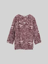 TOM TAILOR Damen Bluse aus Viskose, rot, Gemustert – Bild 3