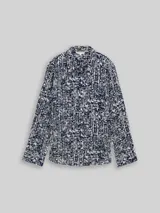 TOM TAILOR Damen Hemdbluse mit Muster, blau, Gemustert – Bild 3