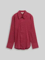 TOM TAILOR Damen Hemdbluse mit Muster, rot, Gemustert – Bild 3