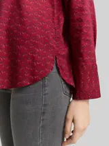 TOM TAILOR Damen Hemdbluse mit Muster, rot, Gemustert – Bild 6