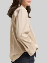 TOM TAILOR Damen Overshirt in Wildleder-Optik, grau, Uni – Bild 6