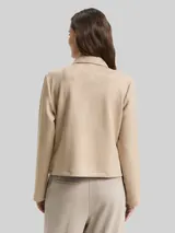 TOM TAILOR Damen Regular Fit Jacke in Wildleder-Optik, grau, Uni – Bild 5
