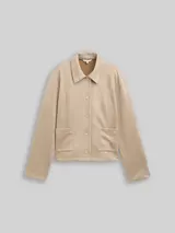 TOM TAILOR Damen Regular Fit Jacke in Wildleder-Optik, grau, Uni – Bild 3