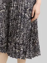 TOM TAILOR Damen Plissee Midi-Rock, blau, Uni – Bild 6