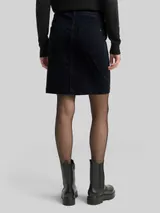 TOM TAILOR Damen Cordrock mit Kordelzug, blau, Uni – Bild 5