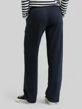 TOM TAILOR Damen TTLEA Loose Straight Hose, blau, Uni – Bild 5