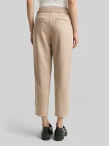 TOM TAILOR Damen Loose Fit Hose in Wildleder-Optik, grau, Uni – Bild 5