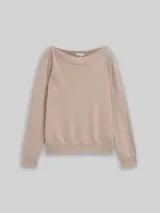 TOM TAILOR Damen Strickpullover mit Kaschmir-Anteil, braun, Meliert – Bild 3