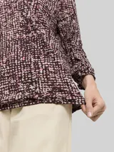 TOM TAILOR Damen Crinkle Blusenshirt mit Muster, rot, Gemustert – Bild 6