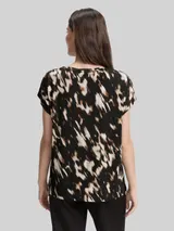 TOM TAILOR Damen T-Shirt mit Muster, braun, Animalprint – Bild 5