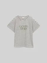 TOM TAILOR Damen T-Shirt mit Streifenmuster, blau, Gestreift – Bild 3