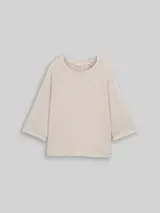 TOM TAILOR Damen Langarmshirt mit Raglanärmeln, braun, Meliert – Bild 3