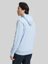 TOM TAILOR Herren Hoodie Sweatshirt mit Logo-Print, blau, Logo Print – Bild 5