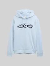 TOM TAILOR Herren Hoodie Sweatshirt mit Logo-Print, blau, Logo Print – Bild 3