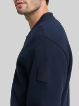 TOM TAILOR Herren Bomberjacke aus Baumwolle, blau, Uni – Bild 6