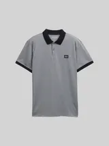 TOM TAILOR Herren Piqué Poloshirt mit Stretch, blau, Meliert – Bild 3