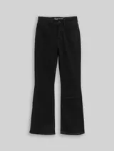TOM TAILOR Damen TTSTELLA BOOTCUT Jeans mit Stretch, schwarz, Uni – Bild 3