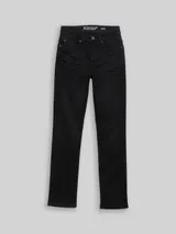 TOM TAILOR Damen TTELVA STRAIGHT High Waist Jeans, schwarz, Uni – Bild 3