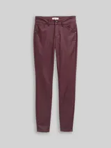 TOM TAILOR Damen Coated TTLUCIE SKINNY Jeans, rot, Uni – Bild 3
