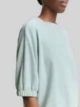 TOM TAILOR DENIM Damen Boxy Fit T-Shirt, blau, Meliert – Bild 6