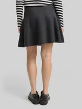 TOM TAILOR DENIM Damen Mini Skater Strickrock, grau, Meliert – Bild 5