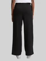 TOM TAILOR DENIM Damen Wide Leg Hose, schwarz, Uni – Bild 5