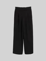 TOM TAILOR DENIM Damen Wide Leg Hose, schwarz, Uni – Bild 3