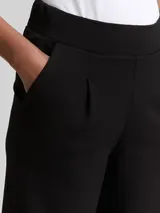 TOM TAILOR DENIM Damen Wide Leg Hose, schwarz, Uni – Bild 6