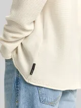 TOM TAILOR DENIM Herren Relaxed Fit Strickpullover, braun, Uni – Bild 6