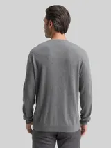 TOM TAILOR Herren Strickpullover mit Kaschmir-Anteil, grau, Meliert – Bild 5