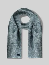 TOM TAILOR Herren Schal aus Baumwolle, blau, Meliert – Bild 3