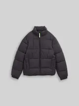 TOM TAILOR Jungen Puffer-Jacke mit Stehkragen, grau, Uni – Bild 3
