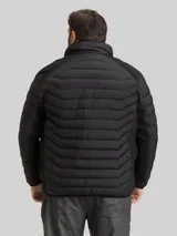 TOM TAILOR Herren Plus Size - Hybrid Lightweight Steppjacke mit Stehkragen, schwarz, Uni – Bild 5