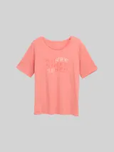 TOM TAILOR Damen Plus Size - T-Shirt mit Print, rosa, Uni – Bild 3