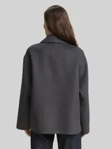 TOM TAILOR Damen Cabanjacke mit Wollanteil, grau, Meliert – Bild 5