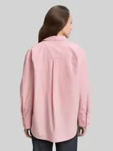 TOM TAILOR Damen Loose Fit Popeline Hemdbluse, rosa, Uni – Bild 5