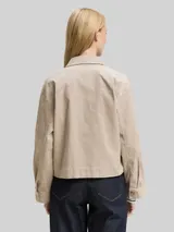 TOM TAILOR Damen Oversize Cordjacke, grau, Uni – Bild 5