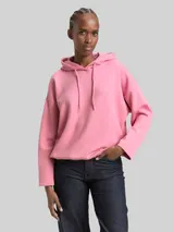 TOM TAILOR DENIM Damen Loose Fit Scuba Hoodie Sweatshirt, rosa, Uni – Bild 4