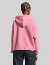 TOM TAILOR DENIM Damen Loose Fit Scuba Hoodie Sweatshirt, rosa, Uni – Bild 5
