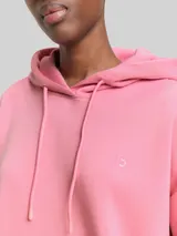TOM TAILOR DENIM Damen Loose Fit Scuba Hoodie Sweatshirt, rosa, Uni – Bild 6